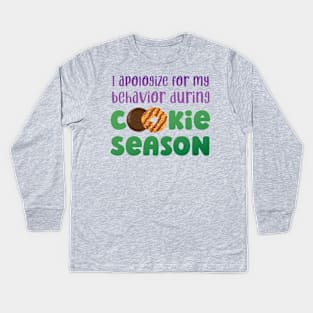 Cookie Season Apology Kids Long Sleeve T-Shirt